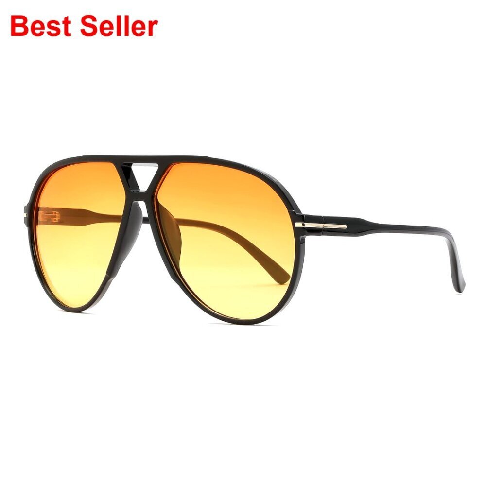 Retro Oversized Aviator Sunglasses Vintage 70s Style Trendy Sun Glasses